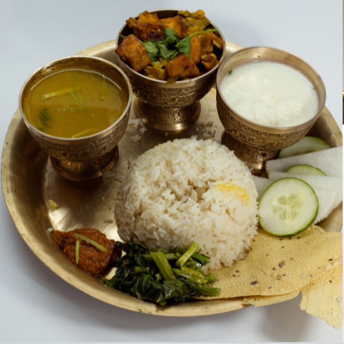 Duck thali