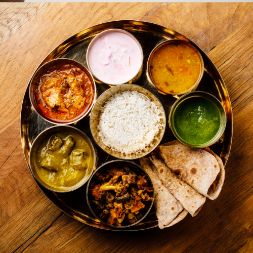 Chicken thali