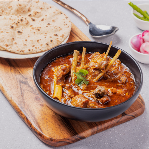 Roti with mutton