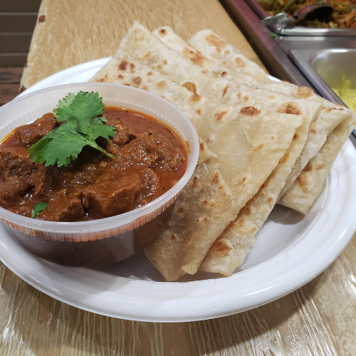 Roti with duck